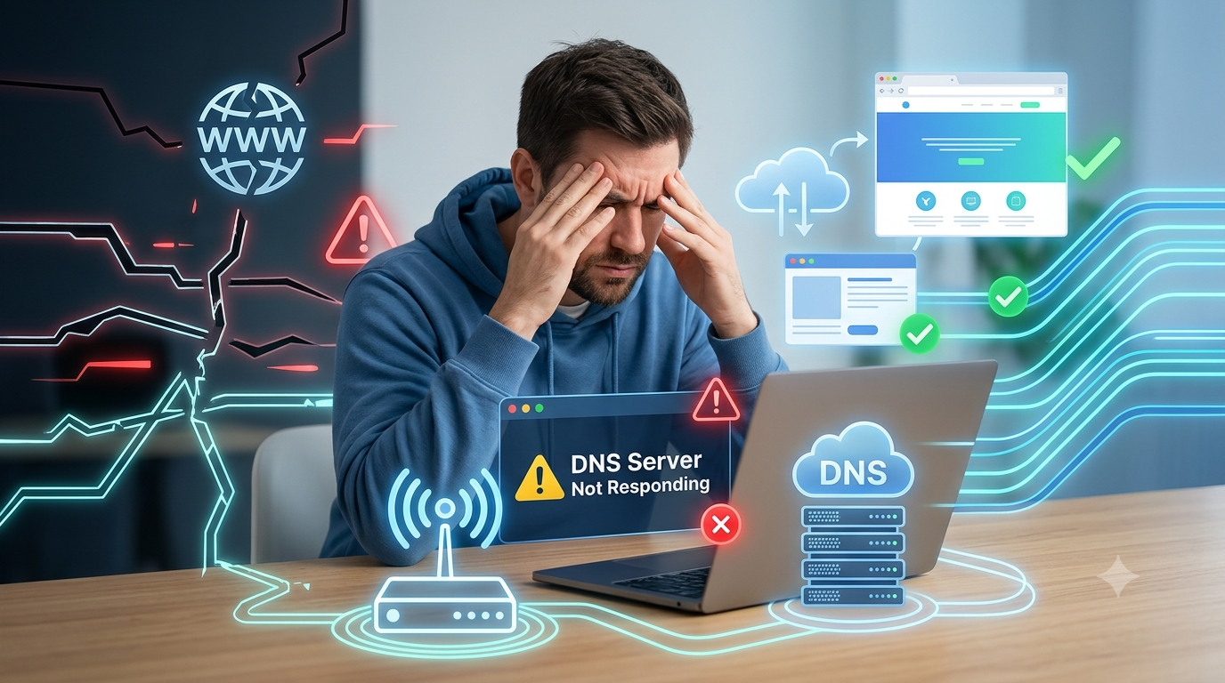 How to Solve the DNS Server Not Responding Error Without Technical Skills