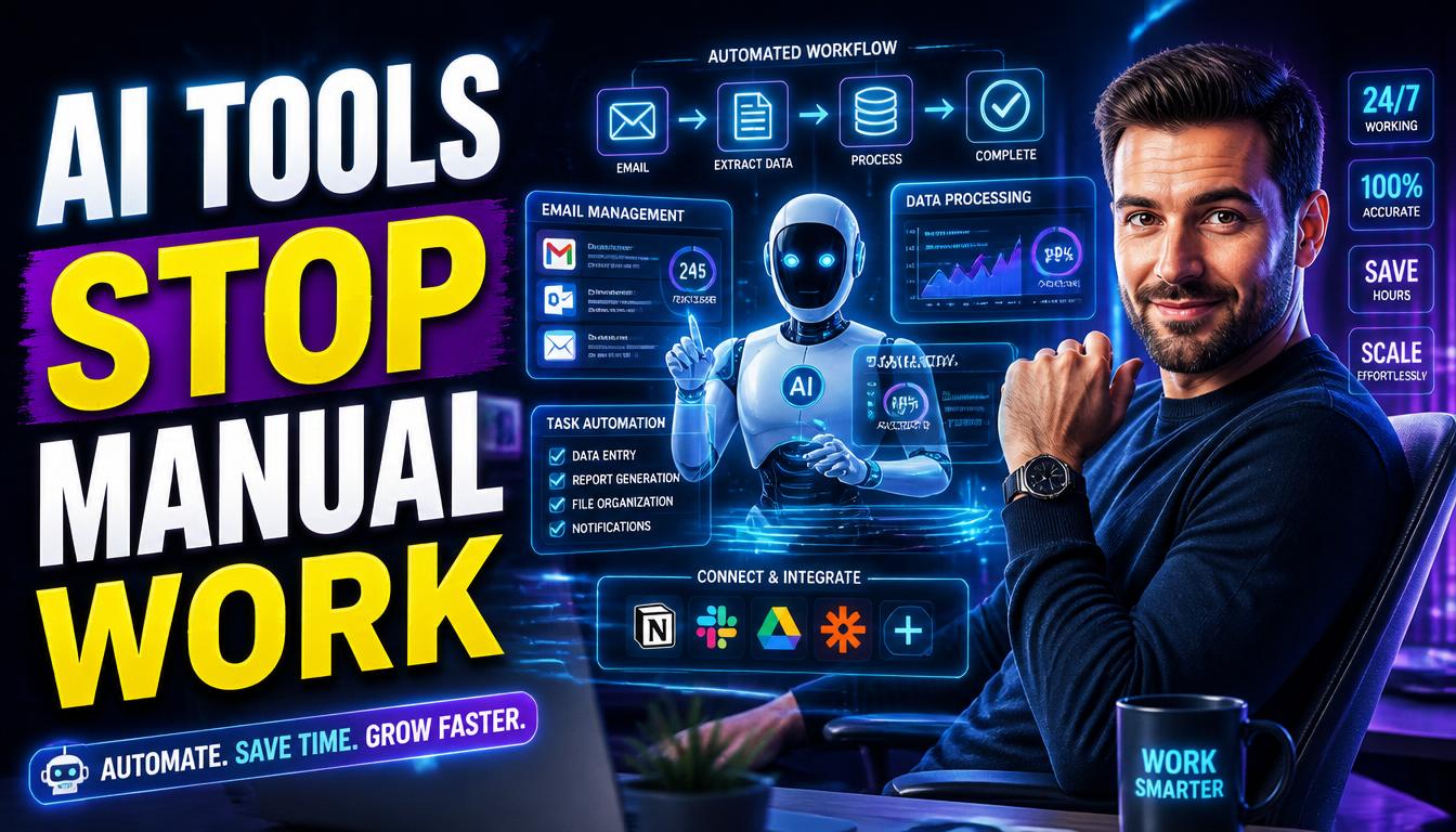 AI Tools for Reducing Manual Work: 10 Ways to Automate Tasks