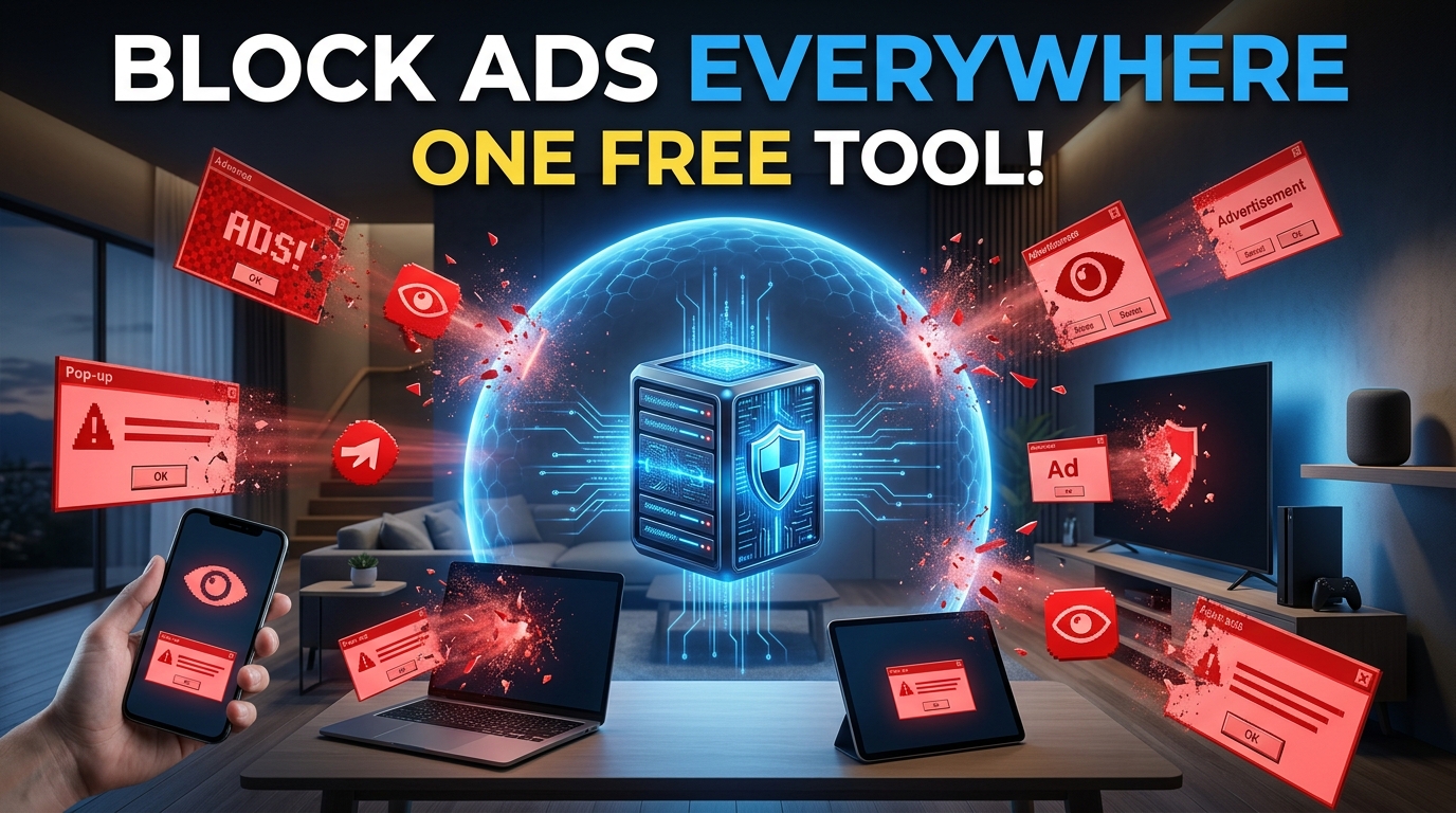 How to Block Every Ad on Every Home Device Using One Free Tool