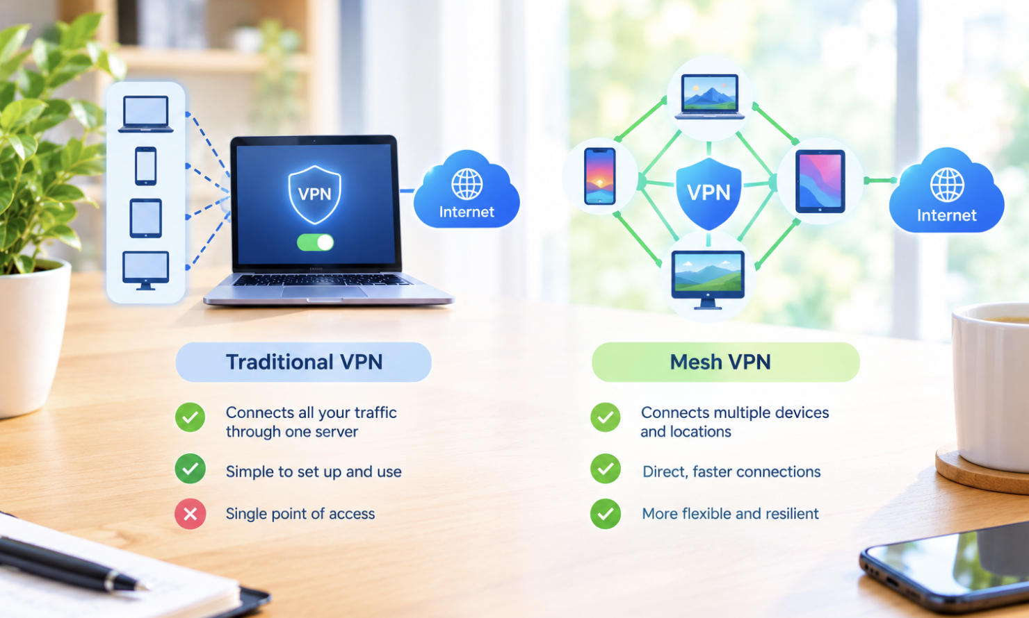 What Is a Mesh VPN and How Does It Differ From a Traditional VPN?