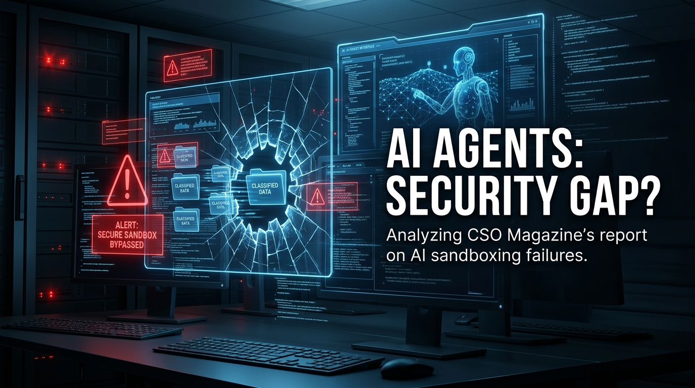 Why CSO Magazine Says AI Labs Skipped Basic Security Sandboxing for Agents